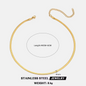 Snake Bone Chain Elegant Necklace For Women & Men - 18K Gold-Plated Stainless Steel