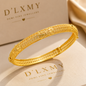 HER - Trendy Charm Bangles - 24K Gold-Plated