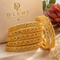 HER - Trendy Charm Bangles - 24K Gold-Plated