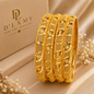 HER - Trendy Charm Bangles - 24K Gold-Plated