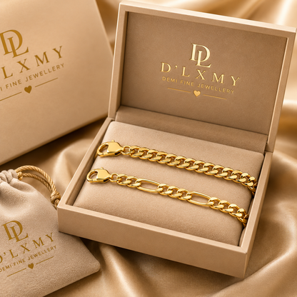 UNI - Miami Cuban Link Chain Bracelet - 18K Gold Plated Stainless Jewelry