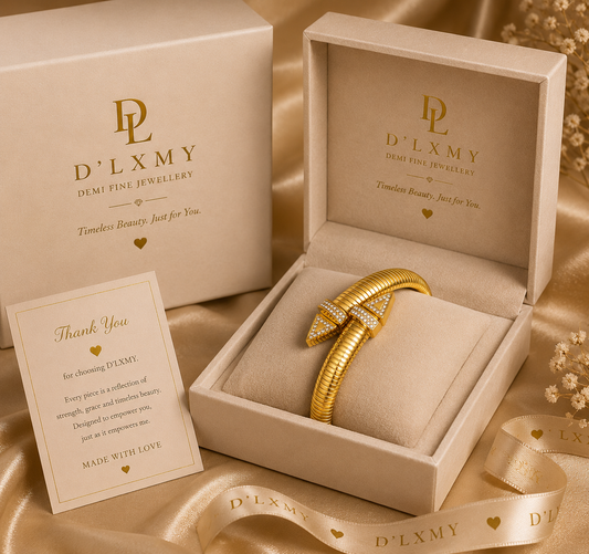 HER - Modern Luxury Geometric Design Bracelets - 18k Gold plated