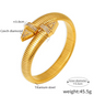 Modern Luxury Geometric Design Bracelets - 18k Gold plated