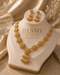 HER - Classic Trendy Necklace & Earrings Set - 22k Gold Plated Jewelry