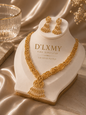 HER - Classic Trendy Necklace & Earrings Set - 22k Gold Plated Jewelry