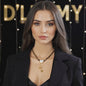 Love Heart Pearl Tassel Necklace for Women - 18k Gold Plated Stainless Steel